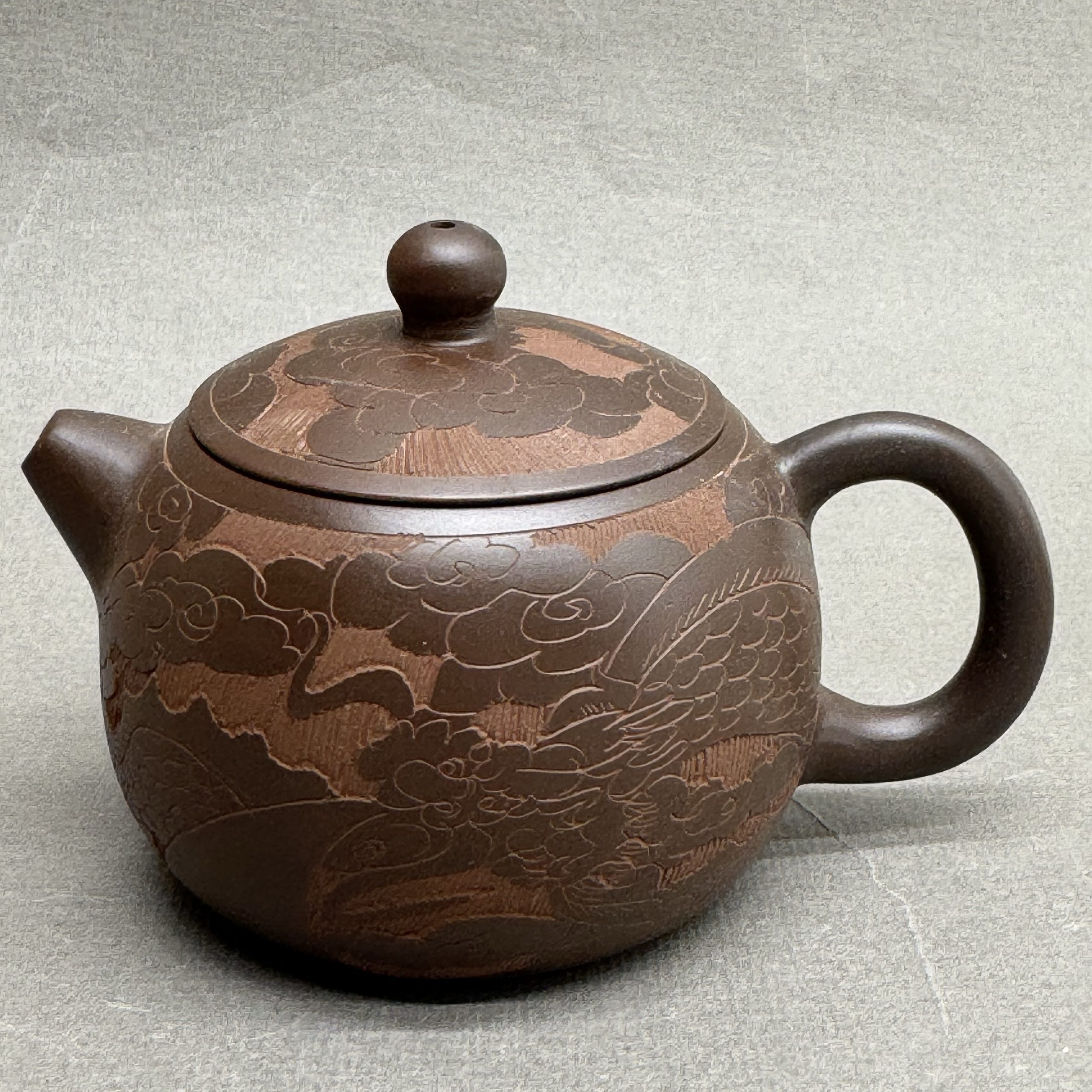 Чайник из исинской глины, 180мл, 131068 (темная и светлая глина) — изображение 8
